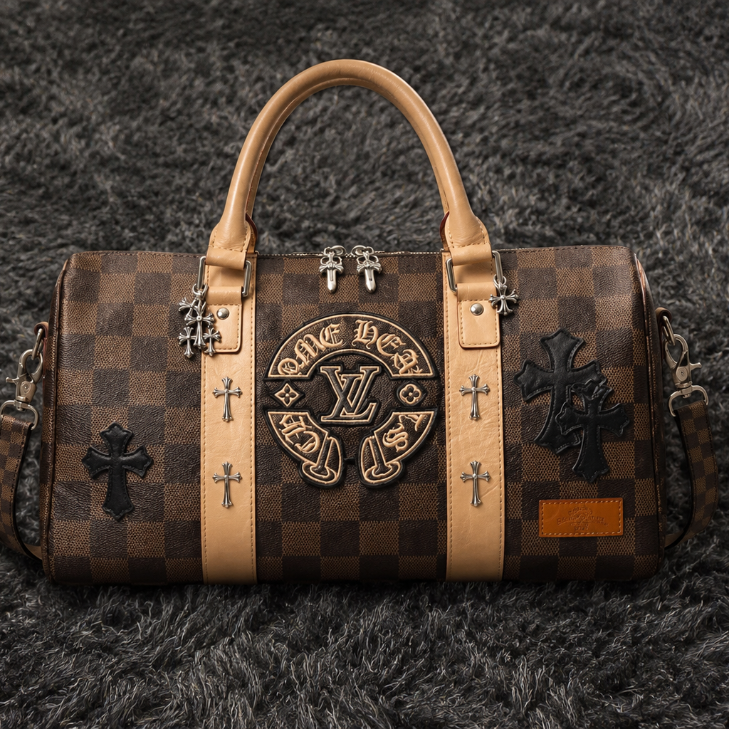 Louis Vuitton x Chrome Hearts Custom Keepall 50