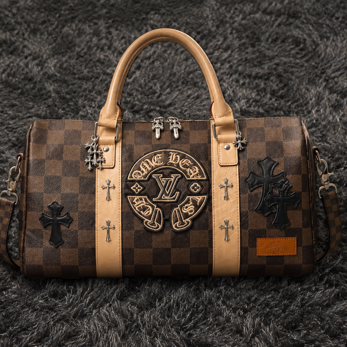Louis Vuitton x Chrome Hearts Custom Keepall 50