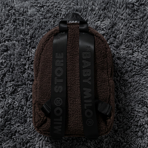 BAPE Baby Milo® Sherpa Fleece Plaid Backpack