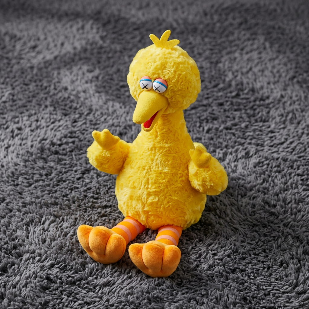 KAWS x Uniqlo Sesame Street Plush Toy
