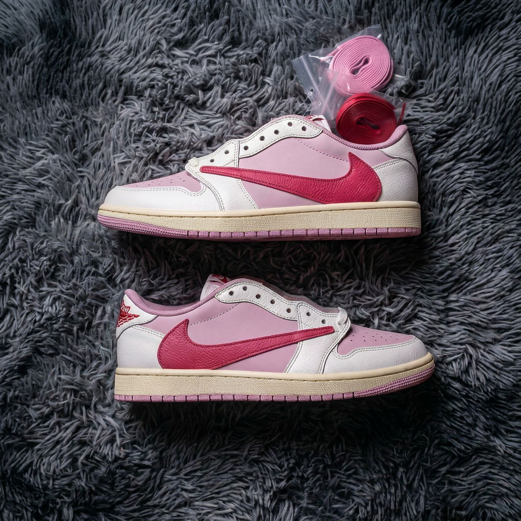 Travis Scott x Air Jordan 1 Low Pink