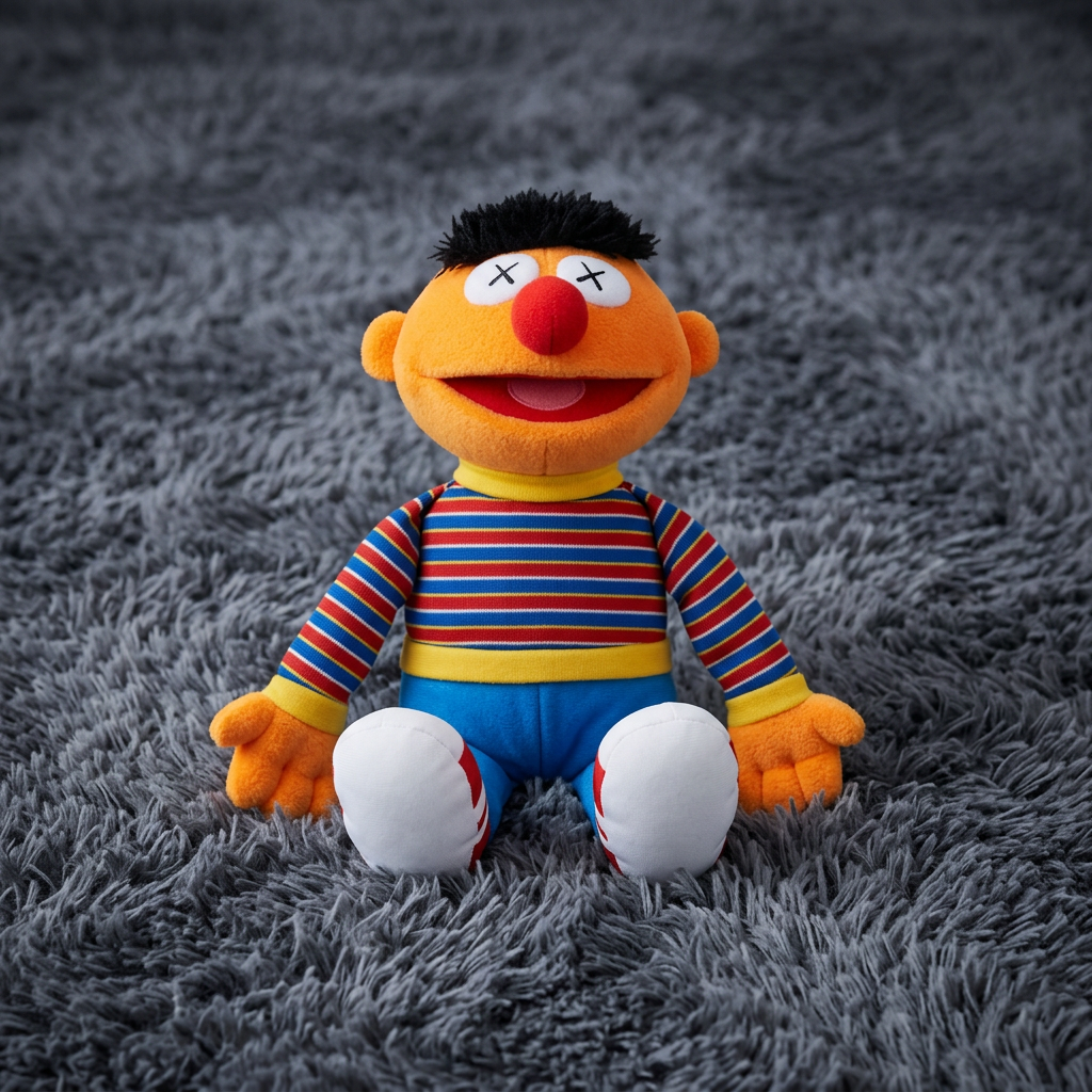 KAWS x Uniqlo Sesame Street Plush Toy
