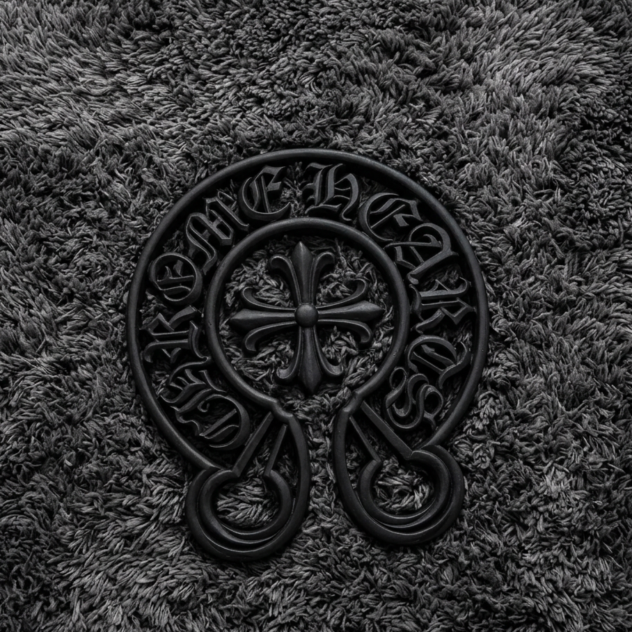 Chrome Hearts Horseshoe Floral Cross Wall Plaque