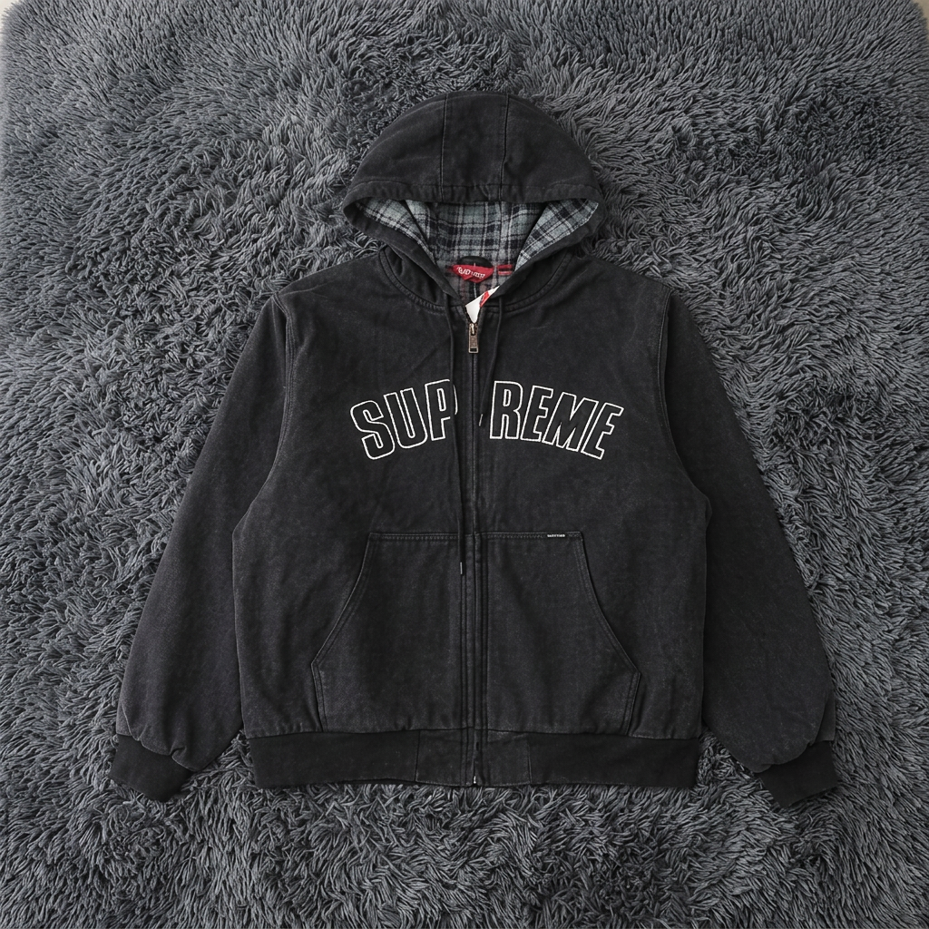 Supreme Plaid-Lined Cordura Work Jacket