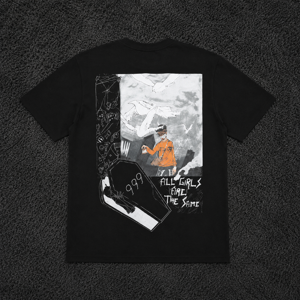 Juice WRLD Revenge Black Graphic Tee | All Girls Are The Same Shirt