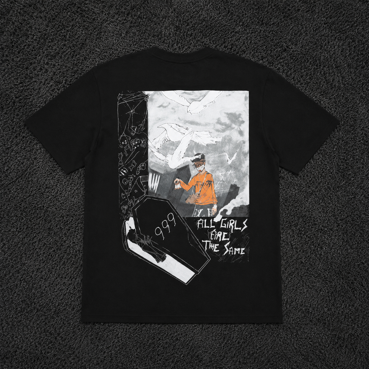 Juice WRLD Revenge Black Graphic Tee | All Girls Are The Same Shirt