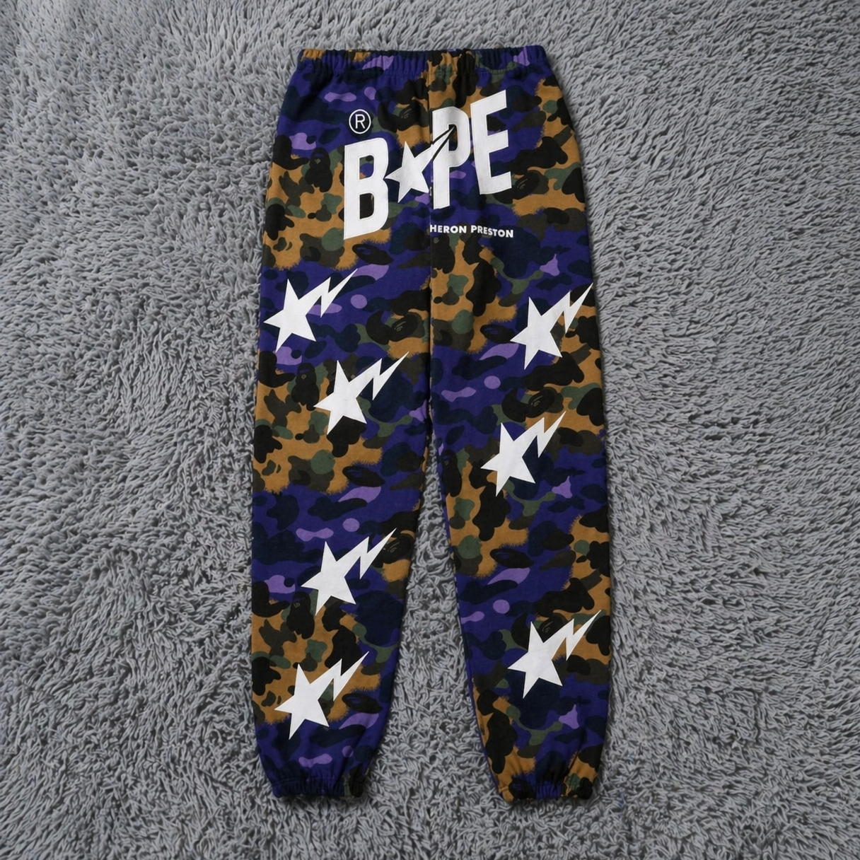 BAPE x Heron Preston Mix Camo Sweatpants