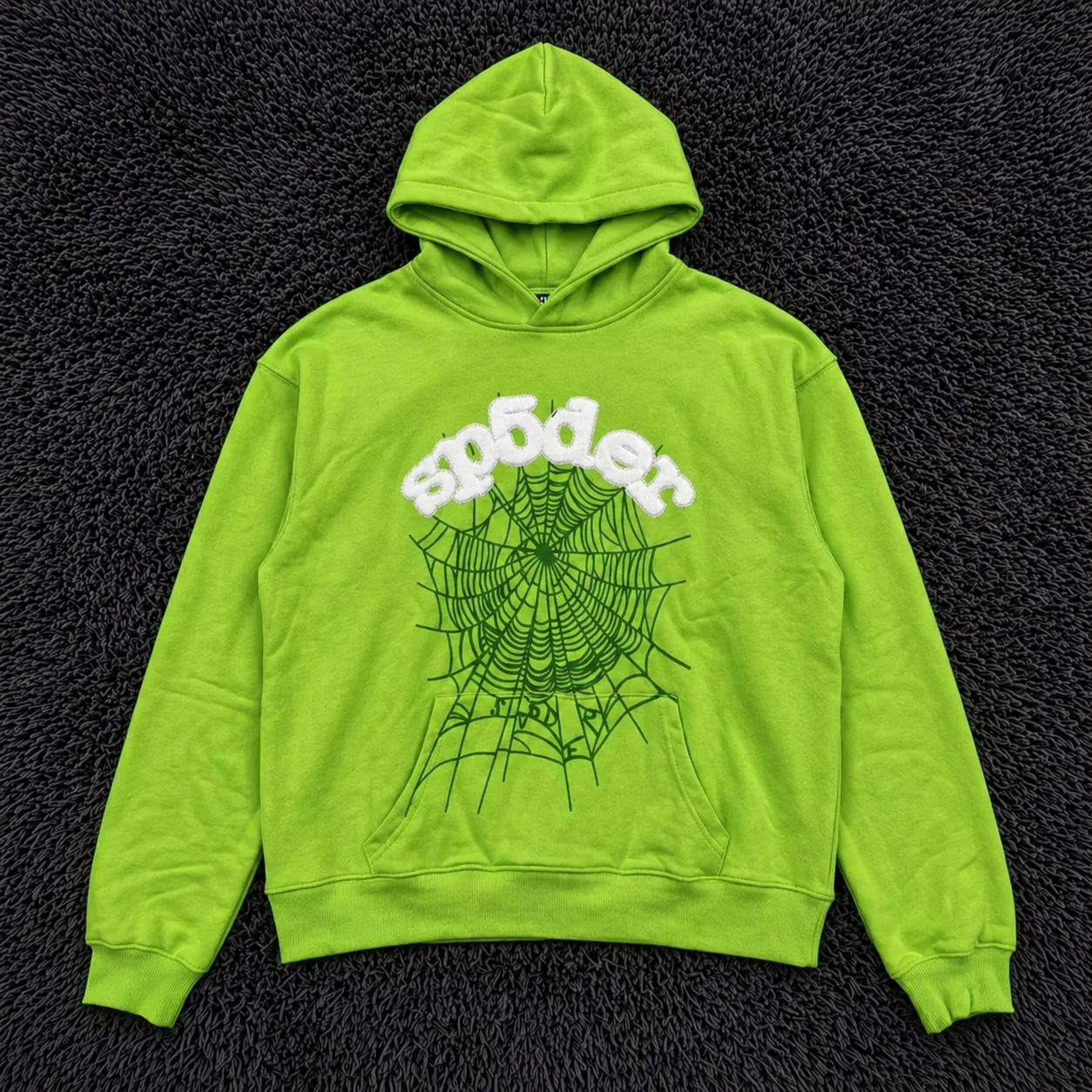 Sp5der Worldwide Slime Green Hoodie
