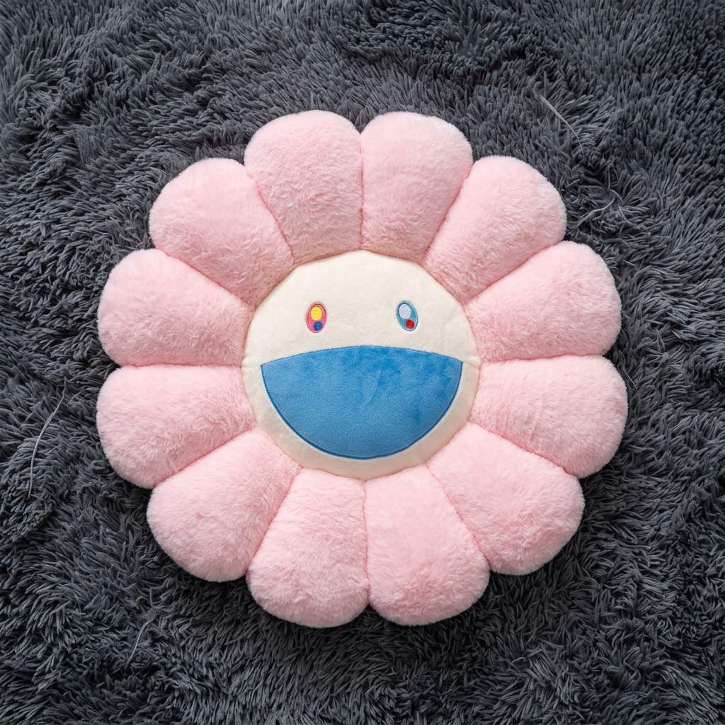 Takashi Murakami Flower Plush Pillow