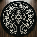 Chrome Hearts Horseshoe Floral Cross Round Rug
